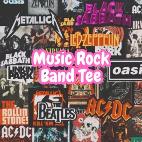 100 x Music T-shirt | Band T-Shirt