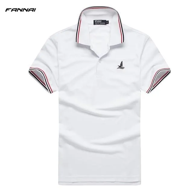 2019 High Quality Camisa Polo Slim Fit Men's Shirt Cotton Turn Down Collar Summer Men Polo Shirt Fashion Casual Polo Shirts