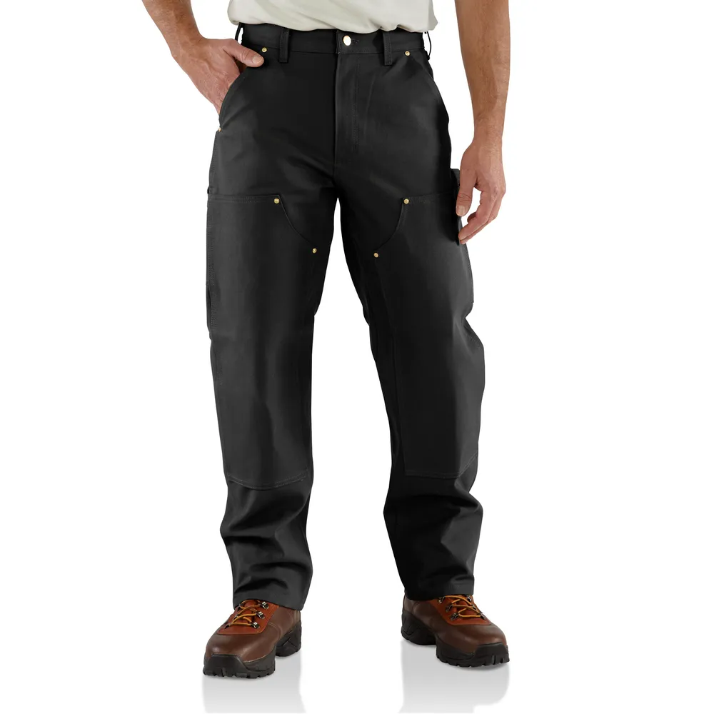 B01 Loose Fit Firm Duck Double-Front Utility Work Pant - BLK-Black | Carhartt 106679