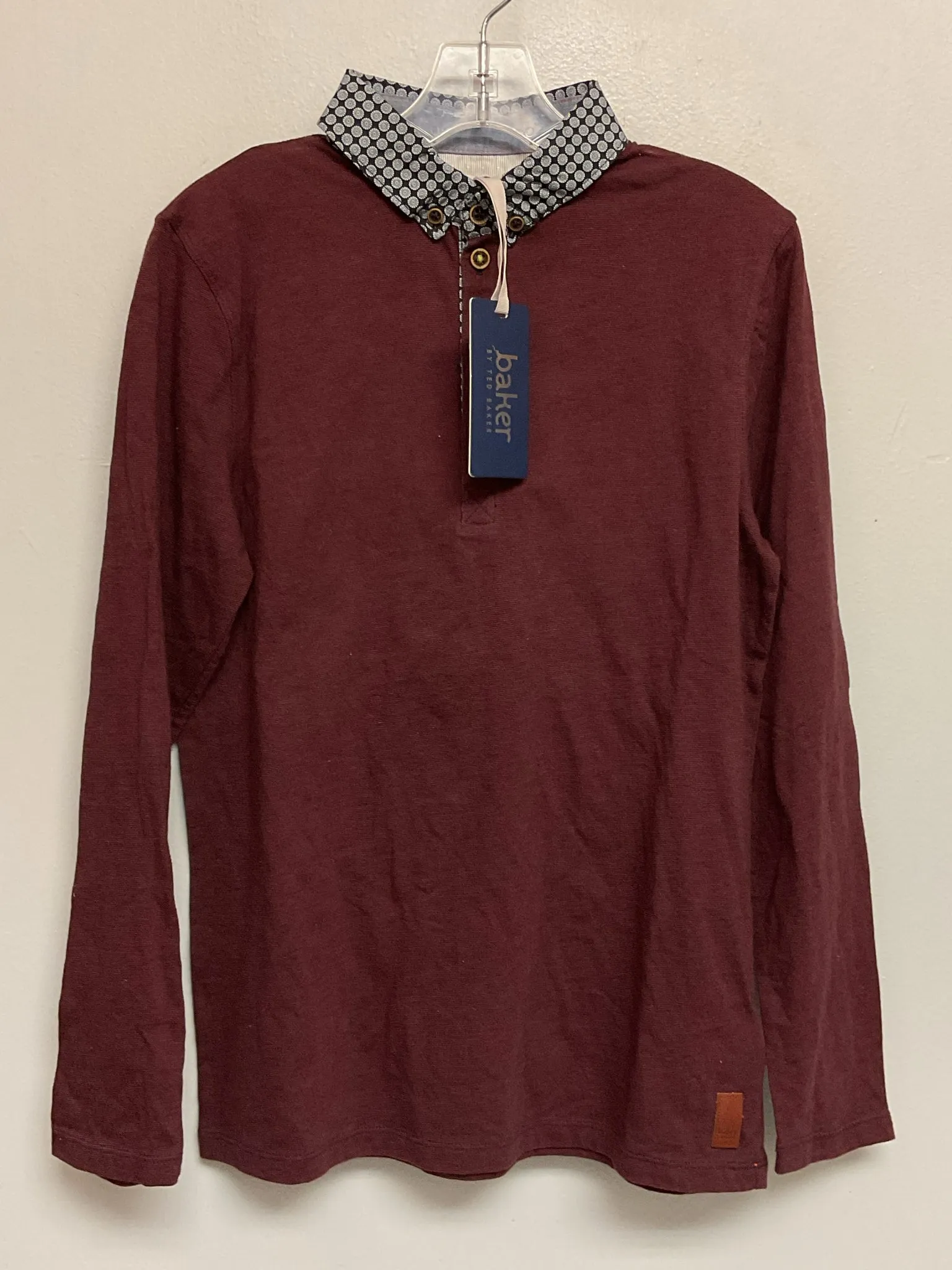 Baker Size 10 Burgundy Cotton Big Boys Shirts & Polos