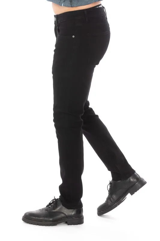 Black Taper Jeans