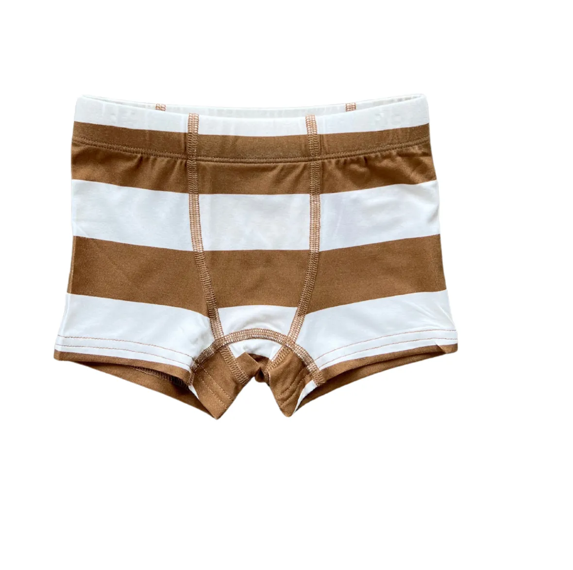 Boys Boxer - Stripe in Toffee