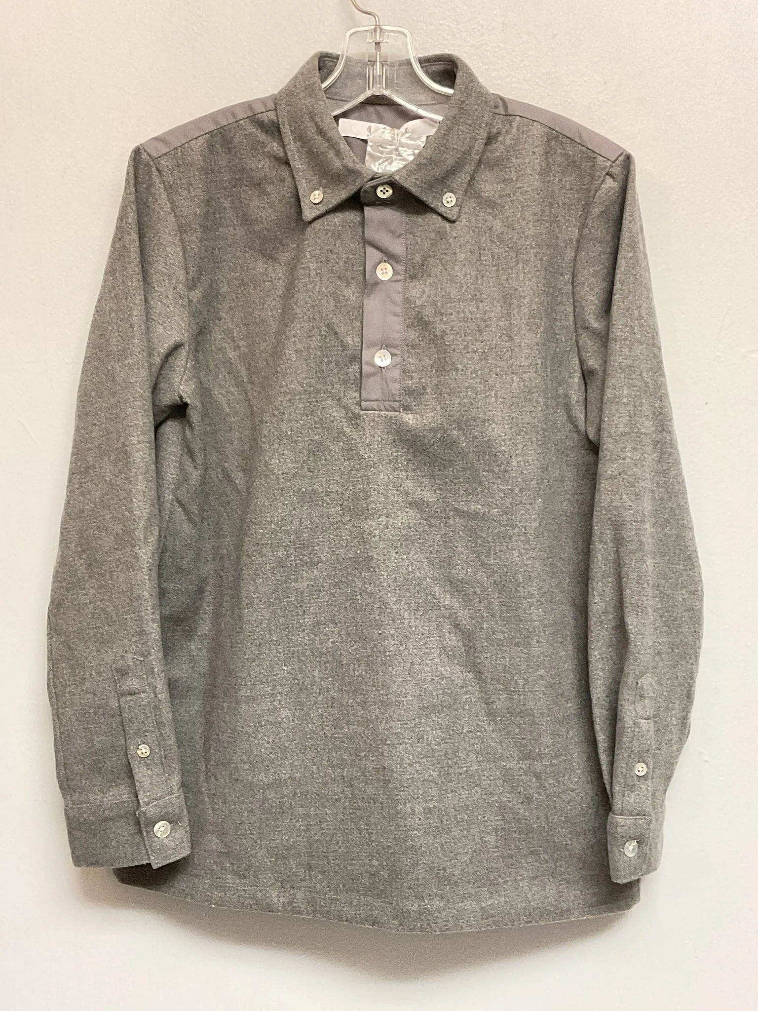 Coco Blanc Size 10 Gray Polyester & Rayon Big Boys Shirts & Polos