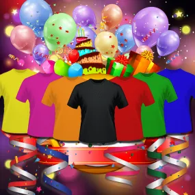 Custom Kids Birthday Party Shirts,  birthday shirts for family