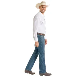 Men's Rock & Roll Two Tone Revolver Straight Jeans BM1RD06702