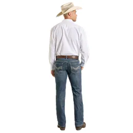 Men's Rock & Roll Two Tone Revolver Straight Jeans BM1RD06702