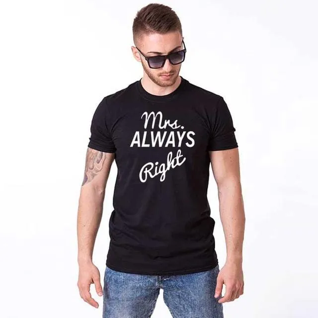 Mr and mrs couple shirts