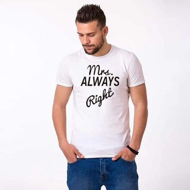 Mr and mrs couple shirts
