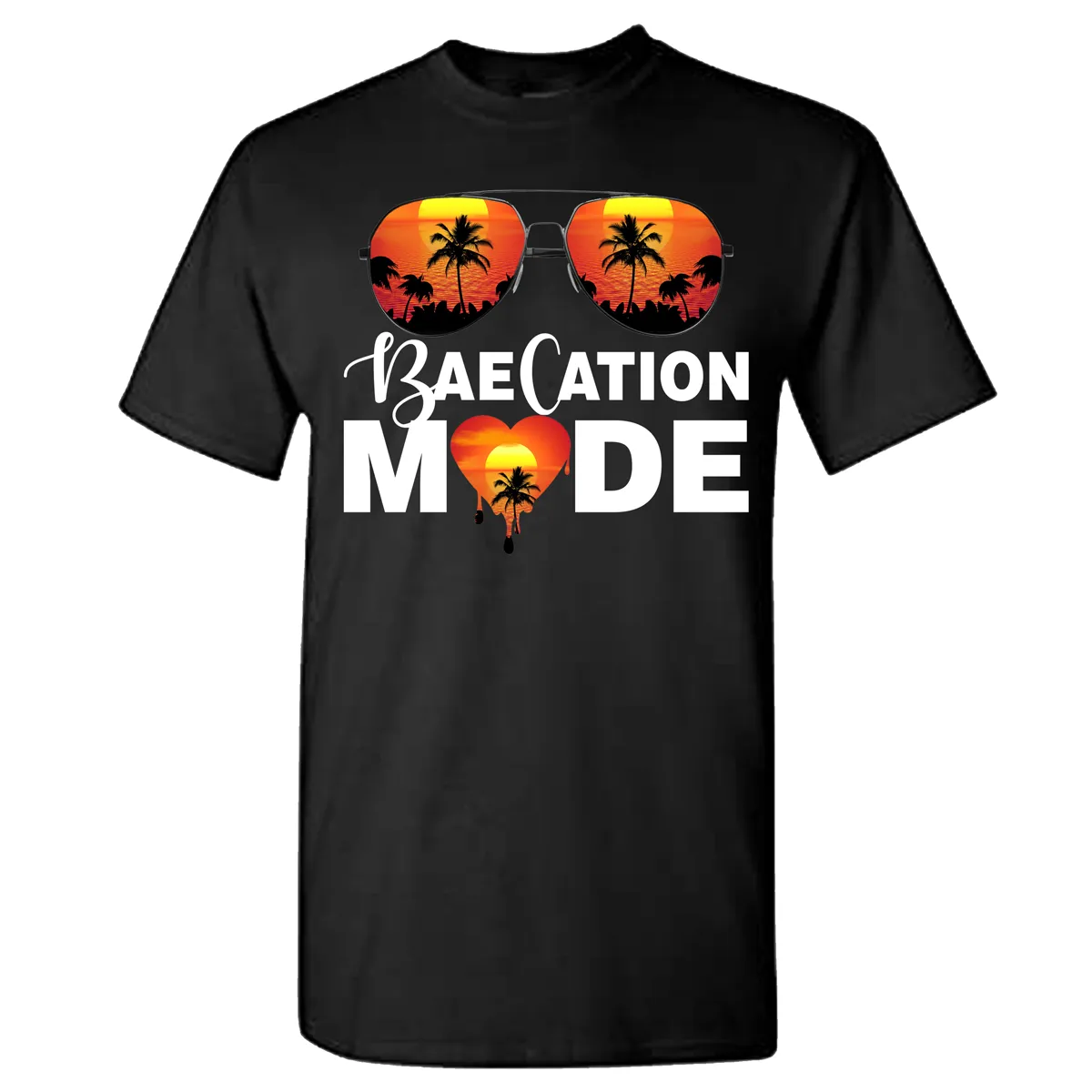 Orange Theme Baecation T-Shirts