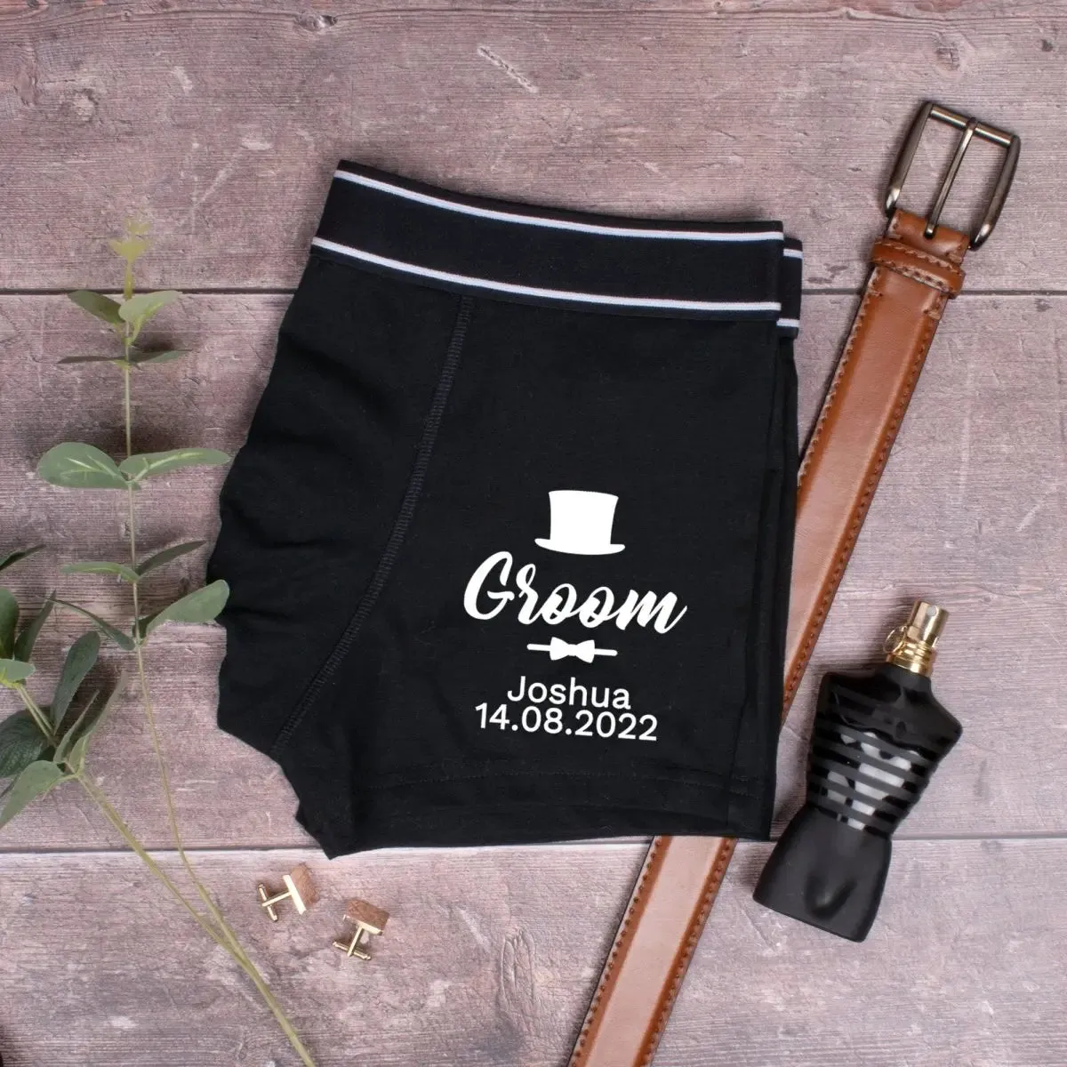 Personalised Groomsman Boxer Shorts, Groom Boxer Shorts, Groom Pants, Groom Boxers, Groom Attire, Groom Underwear, Groomsman Gift, Briefs