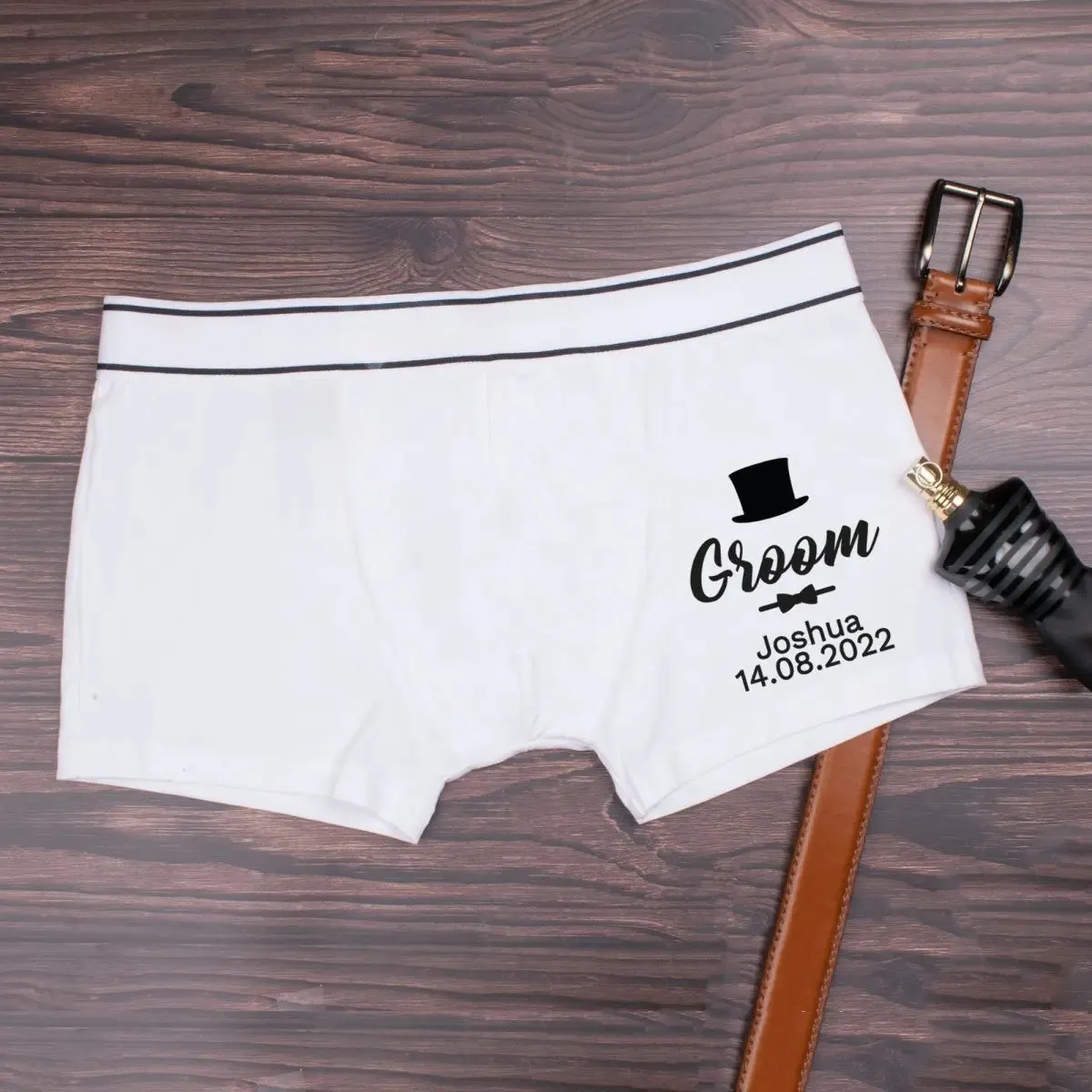 Personalised Groomsman Boxer Shorts, Groom Boxer Shorts, Groom Pants, Groom Boxers, Groom Attire, Groom Underwear, Groomsman Gift, Briefs