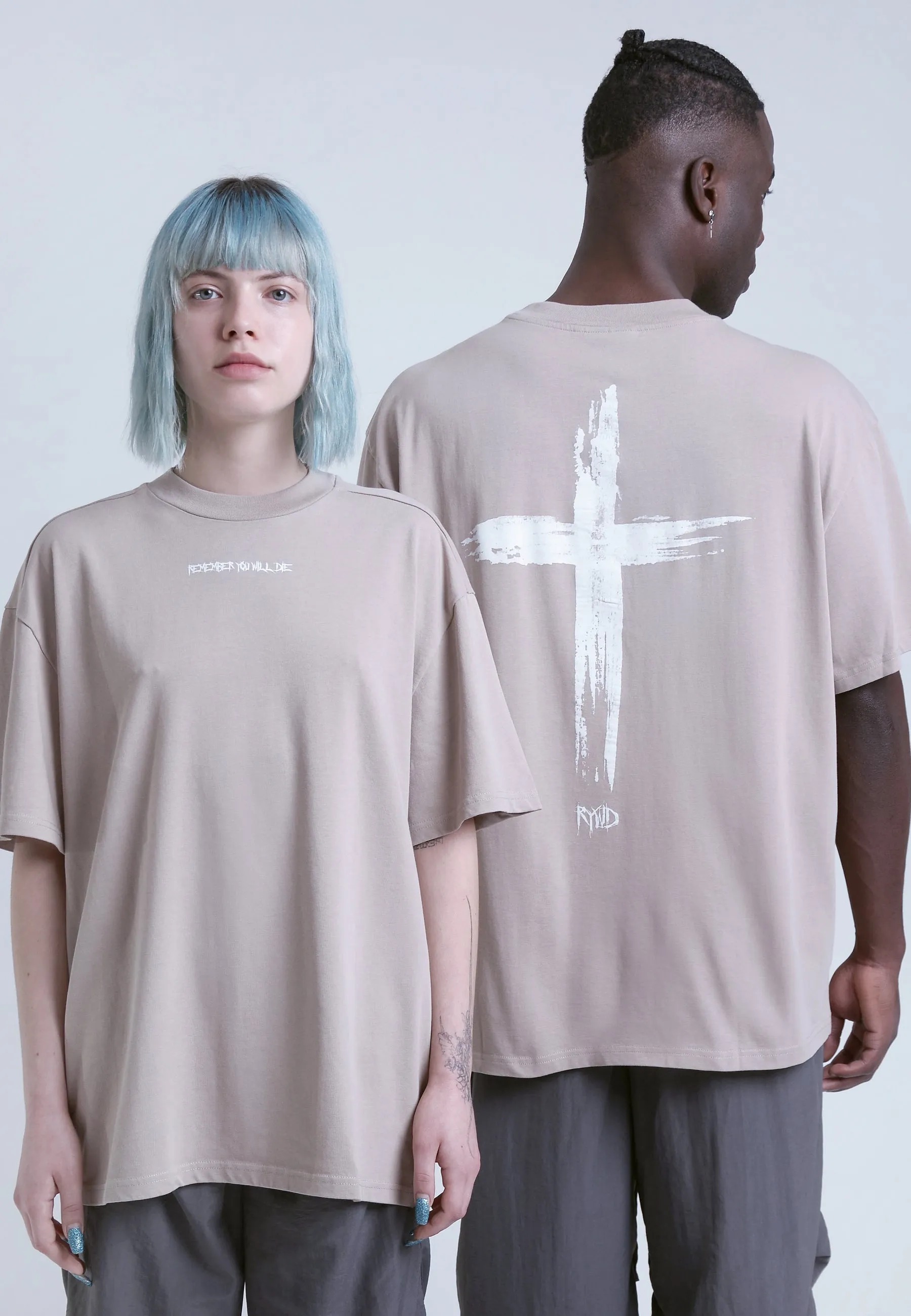 RYWD Cross T-Shirt beige