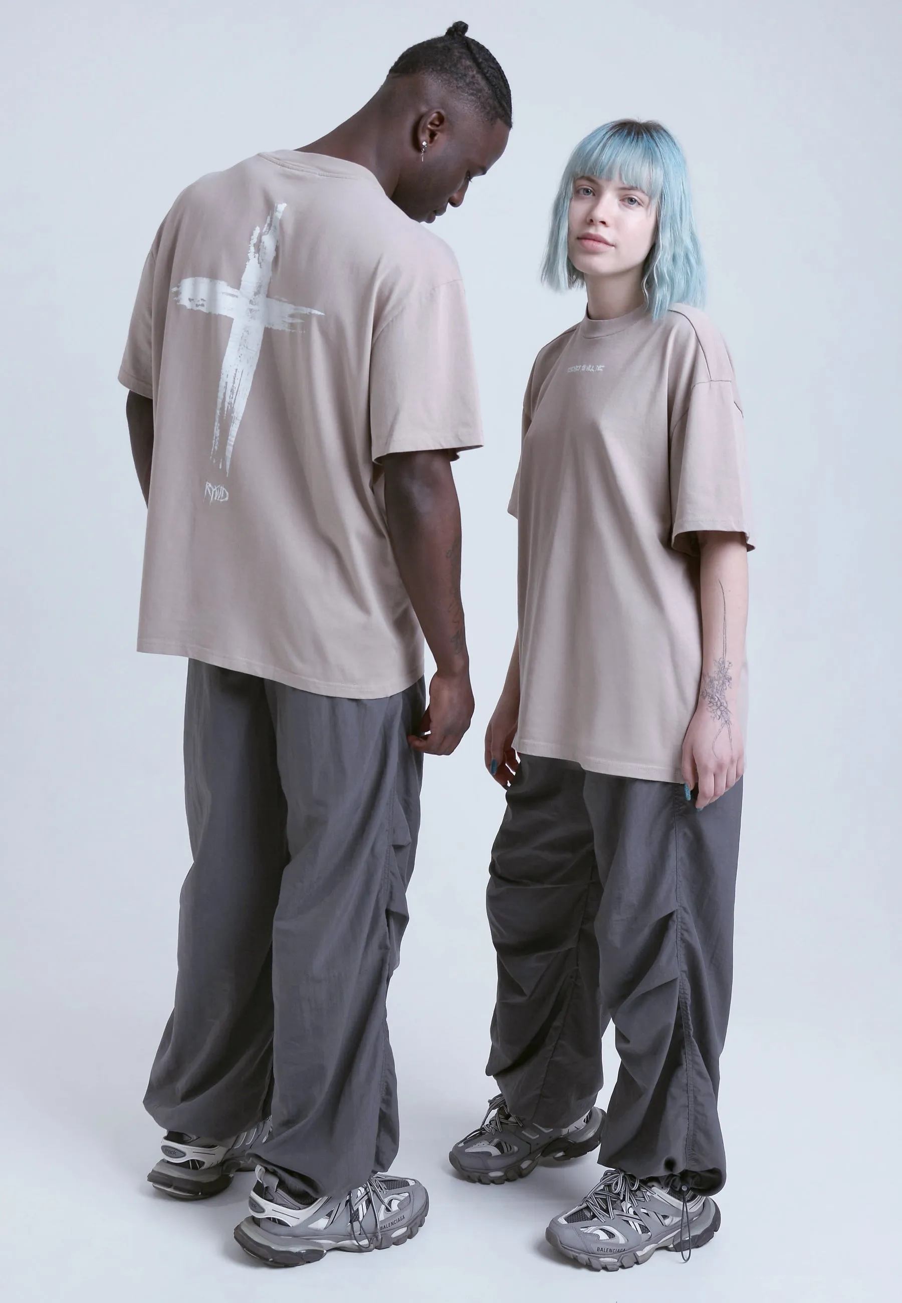 RYWD Cross T-Shirt beige