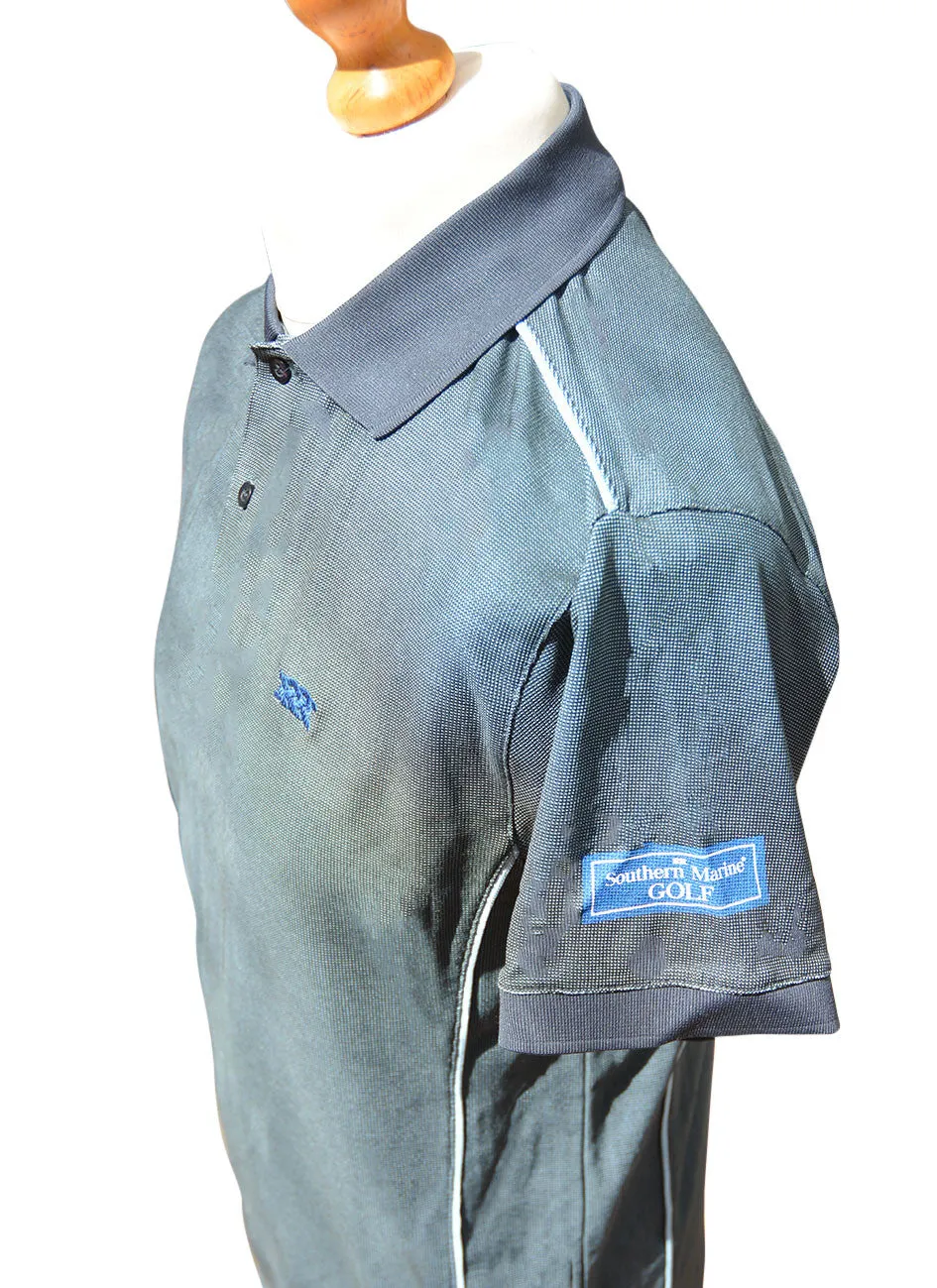 Southern Marine's Thorpeness Men's Golf Polo in Blue/Black    ON SALE