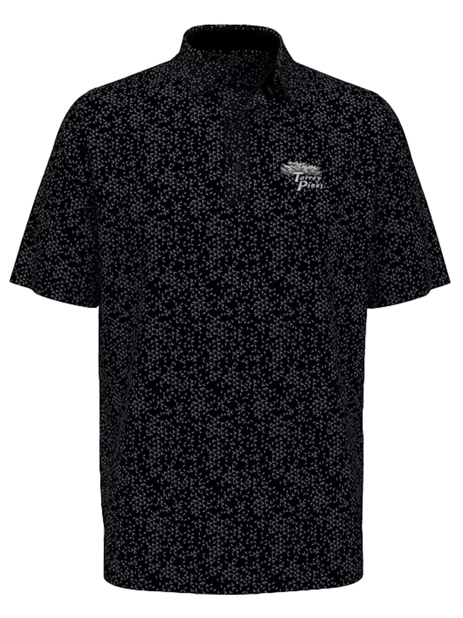 Torrey Pines Men's All Over Chevron Print Polo