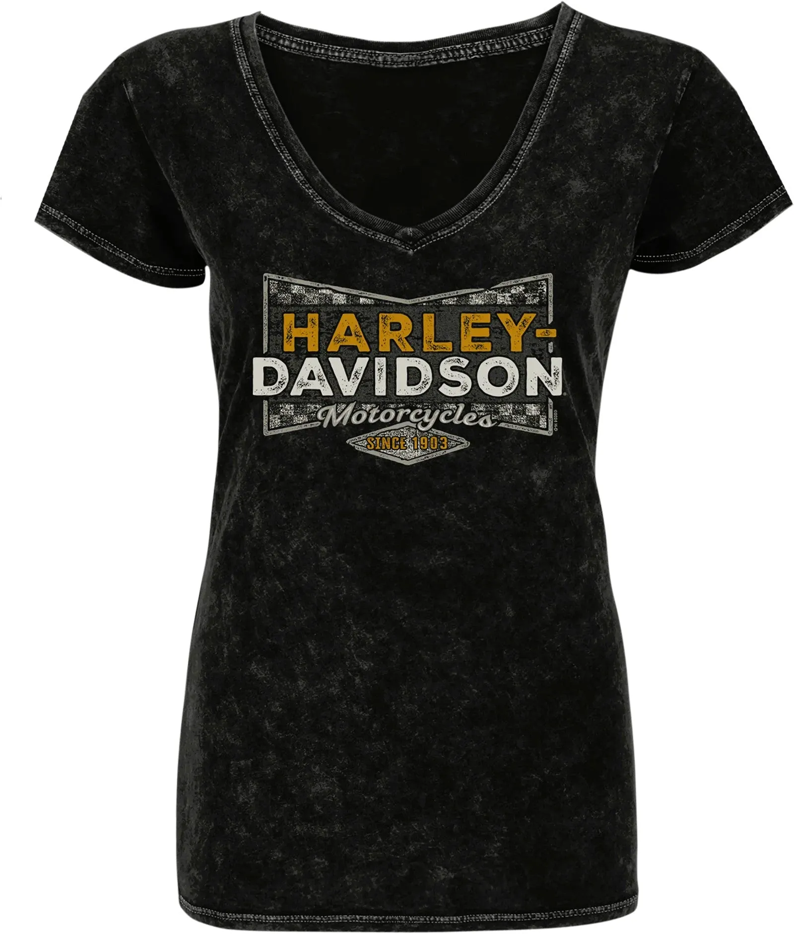 Women's Finish First Acid Washed Black T