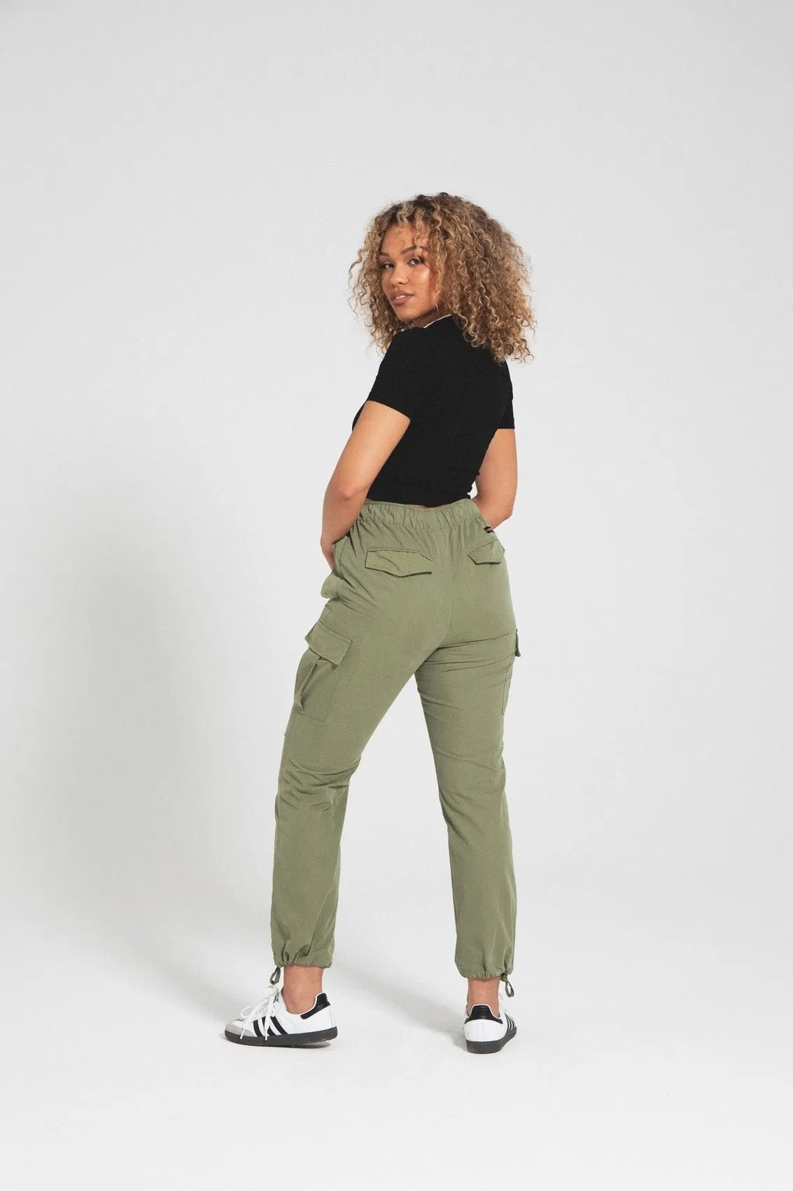 Womens 'KANAKO' Cargo Pants - SAGE
