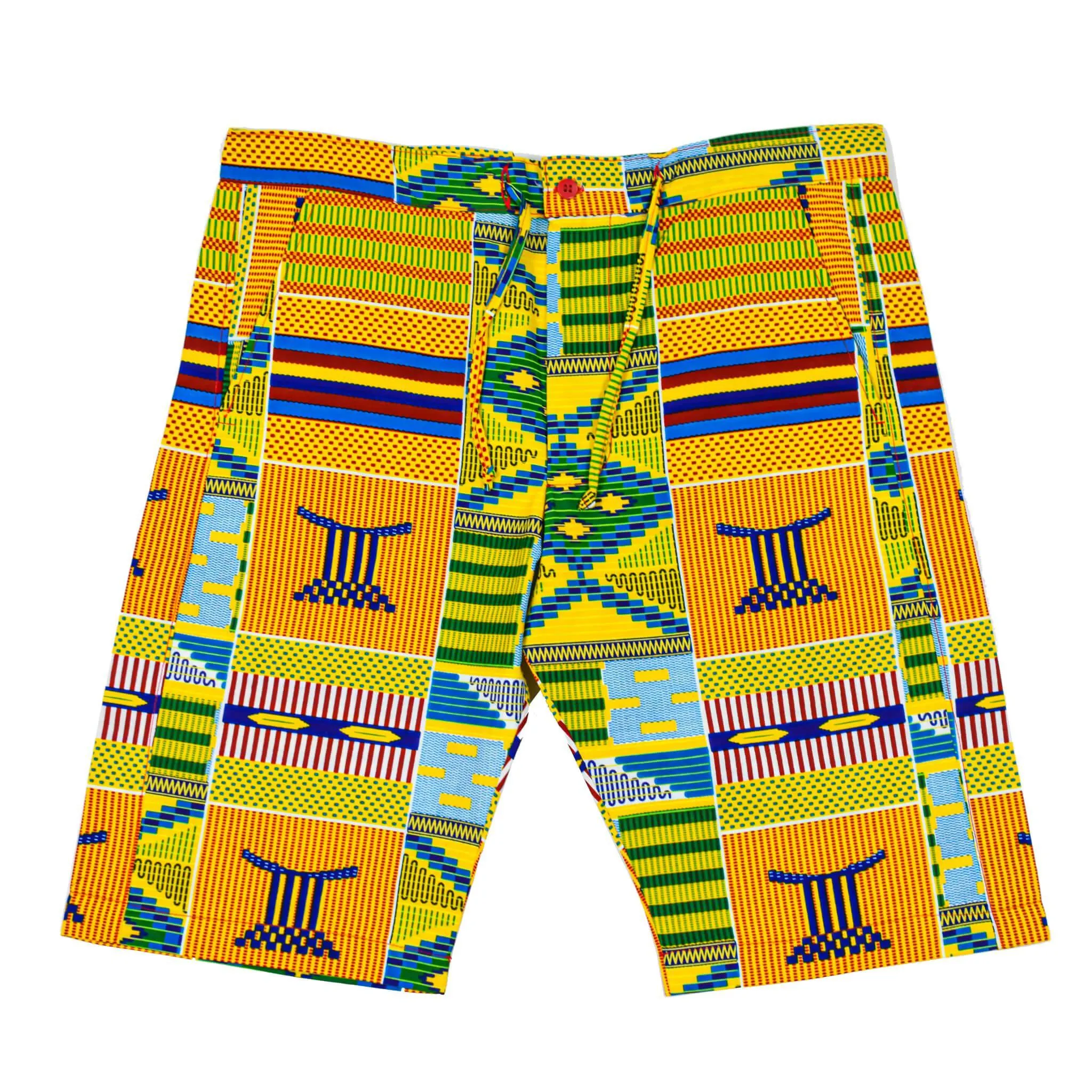 Yellow Kente Shorts